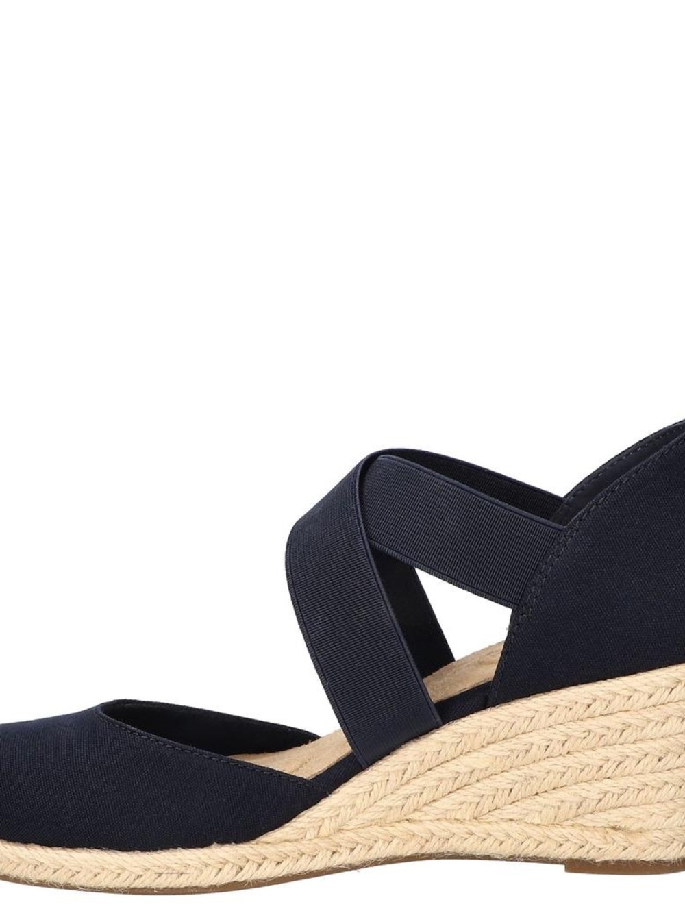 easy street Navy Espadrille Wedge Size 10 - Picture 11 of 11
